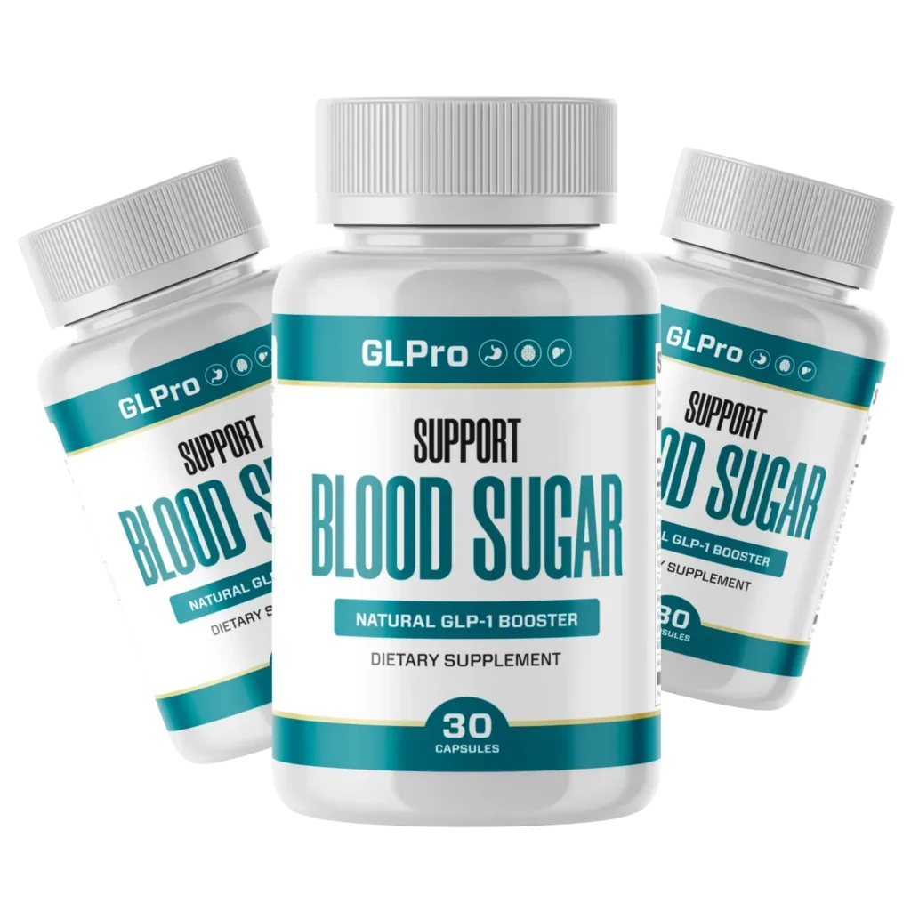 Special offer kit with three bottles of GLPro blood sugar support supplement for a 90-day supply.
