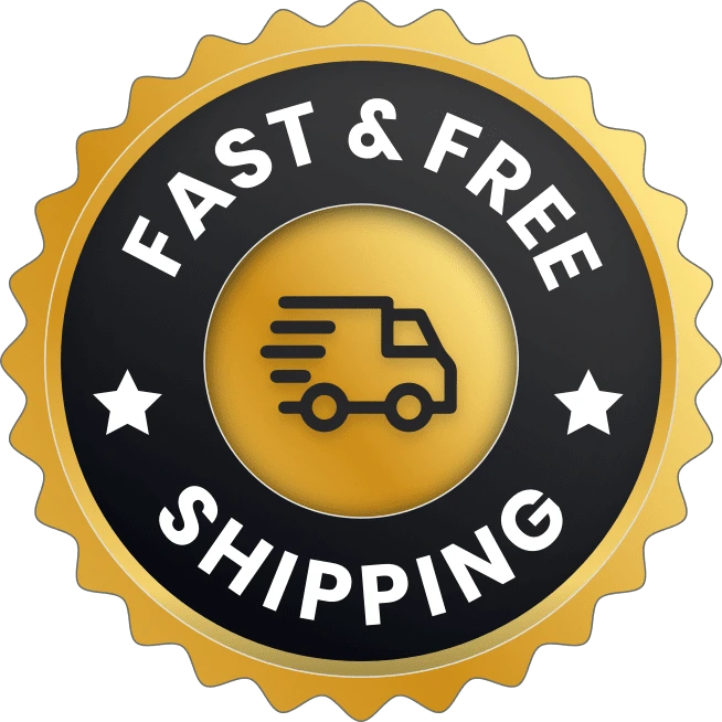 Free shipping icon for GLPro orders, highlighting the special delivery bonus for the 6-bottle pack